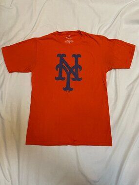 New York Mets T Shirt Mens Small #20 Pete Alonso Orange Baseball Diamond